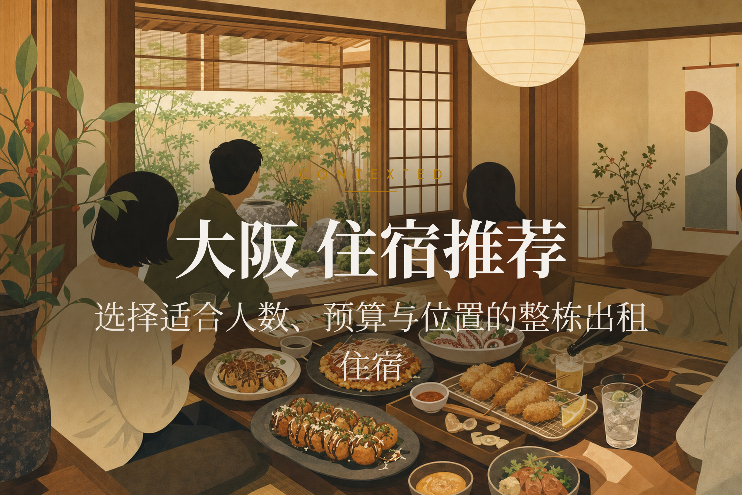 大阪 住宿推荐｜选择适合人数、预算与位置的整栋出租住宿