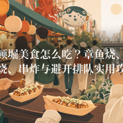 道顿堀美食怎么吃？章鱼烧、大阪烧、串炸与避开排队实用攻略
