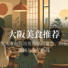 大阪美食推荐：雨天从寺田町出发的室内景点、阿倍野商场与亲子路线