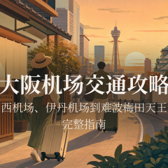 大阪机场交通攻略：关西机场、伊丹机场到难波梅田天王寺完整指南