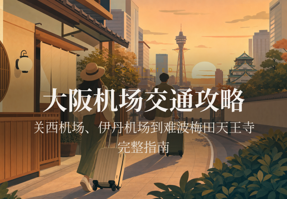 大阪机场交通攻略：关西机场、伊丹机场到难波梅田天王寺完整指南