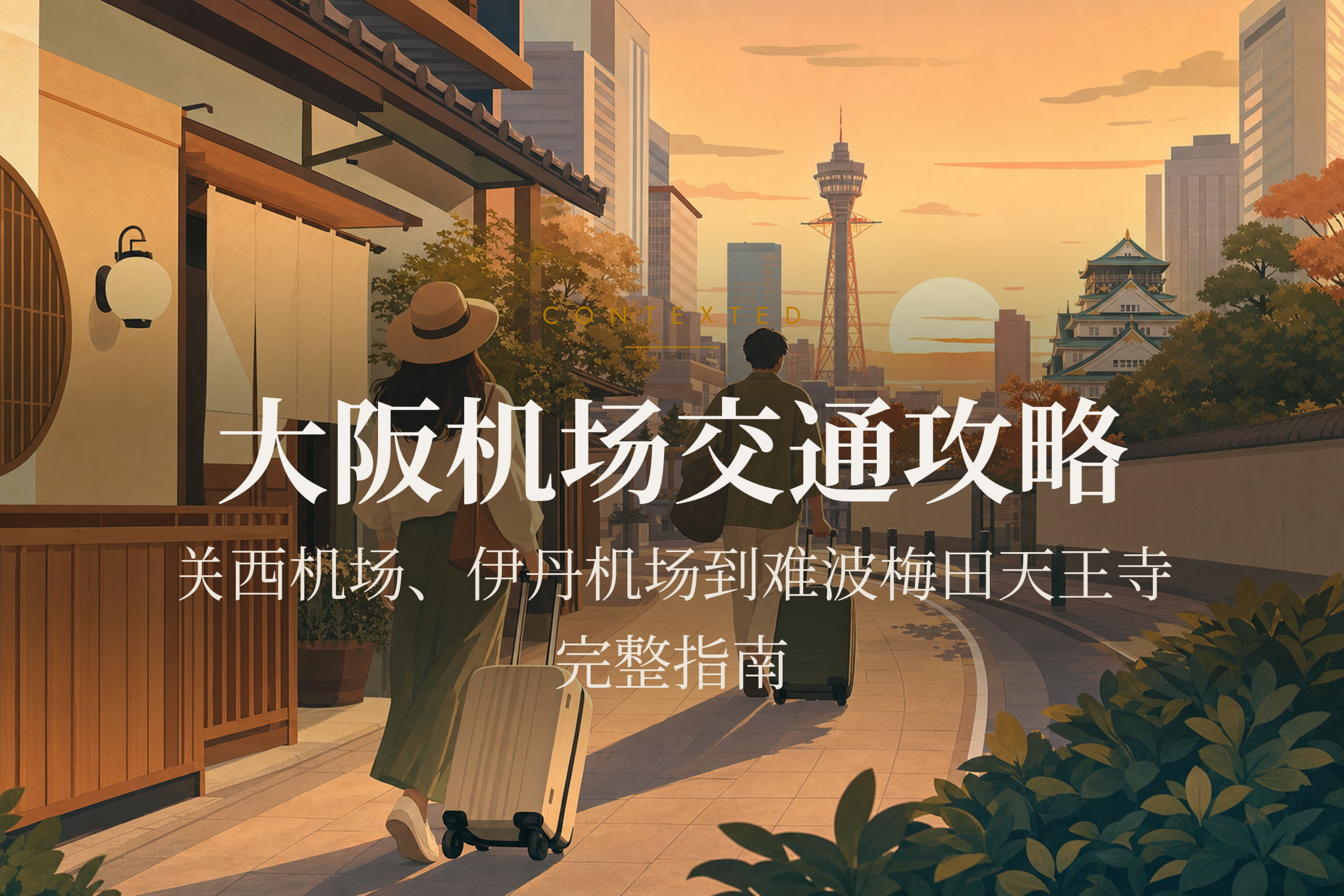 大阪机场交通攻略：关西机场、伊丹机场到难波梅田天王寺完整指南