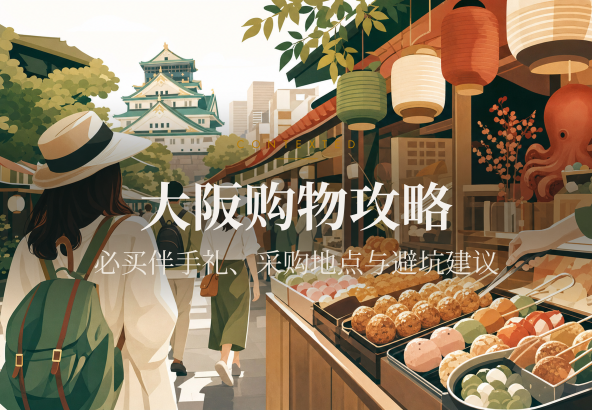 大阪购物攻略：必买伴手礼、采购地点与避坑建议
