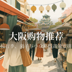 大阪购物推荐：按行李、亲子与小众路线高效安排