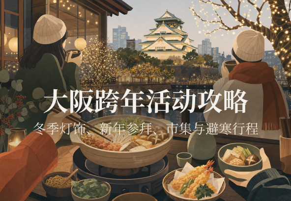 大阪跨年活动攻略：冬季灯饰、新年参拜、市集与避寒行程