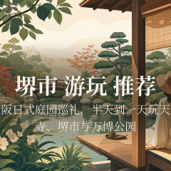 堺市 游玩 推荐：大阪日式庭园巡礼，半天到一天玩天王寺、堺市与万博公园