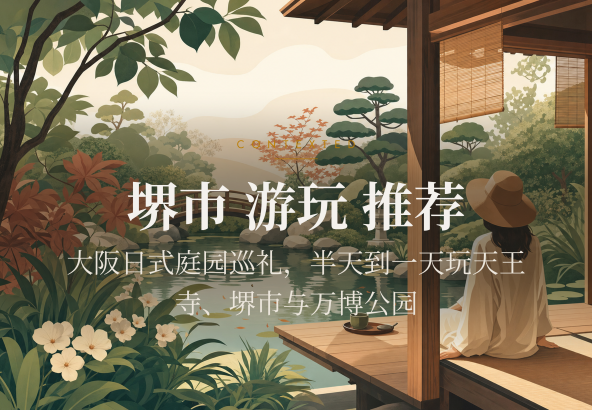 堺市 游玩 推荐：大阪日式庭园巡礼，半天到一天玩天王寺、堺市与万博公园