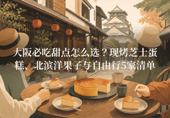 大阪必吃甜点怎么选？现烤芝士蛋糕、北滨洋果子与自由行5家清单