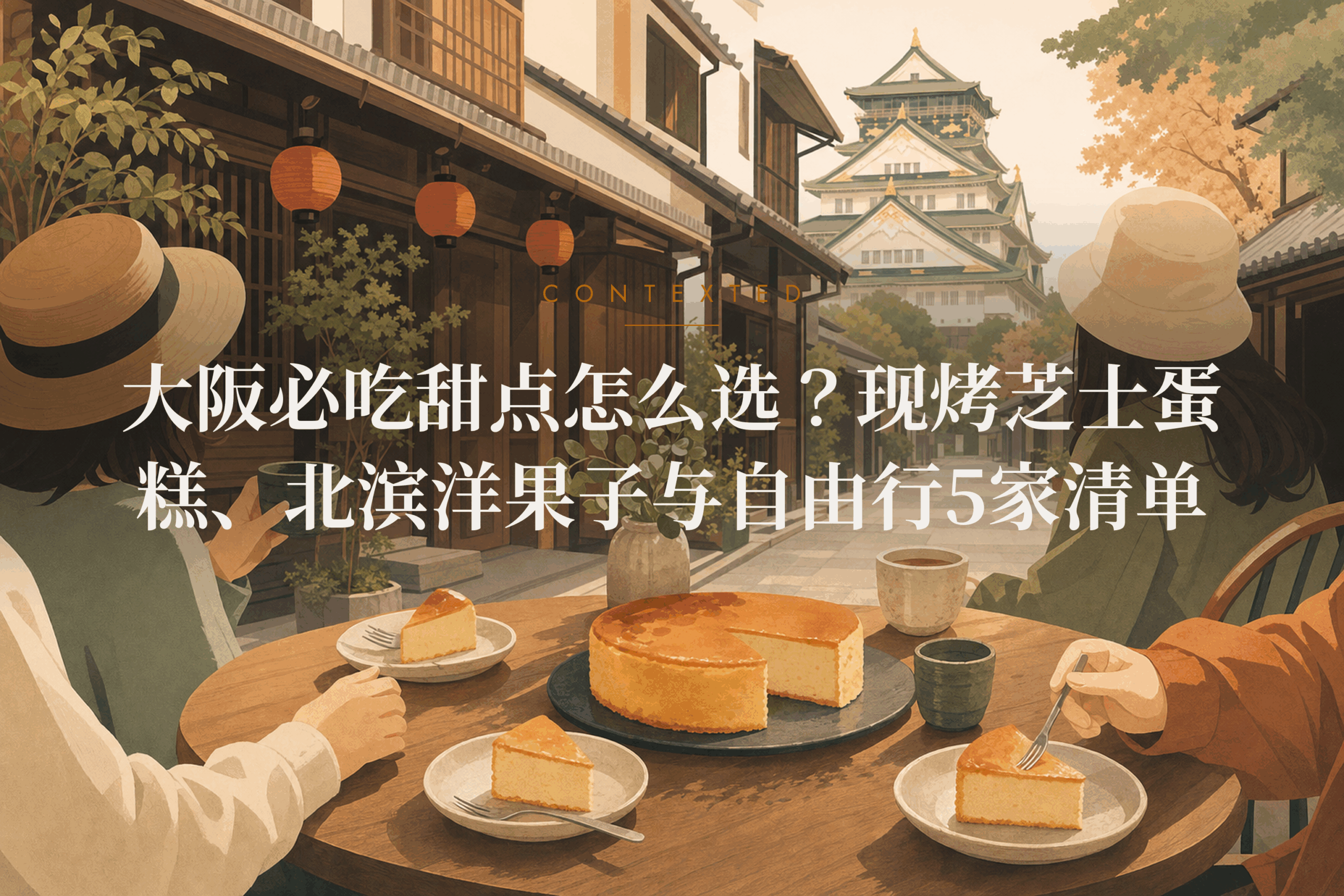 大阪必吃甜点怎么选？现烤芝士蛋糕、北滨洋果子与自由行5家清单