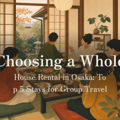 Choosing a Whole-House Rental in Osaka: Top 5 Stays for Group Travel