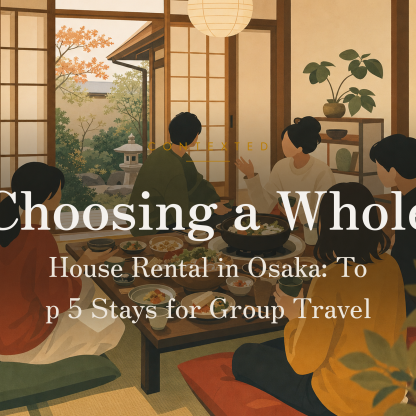 Choosing a Whole-House Rental in Osaka: Top 5 Stays for Group Travel