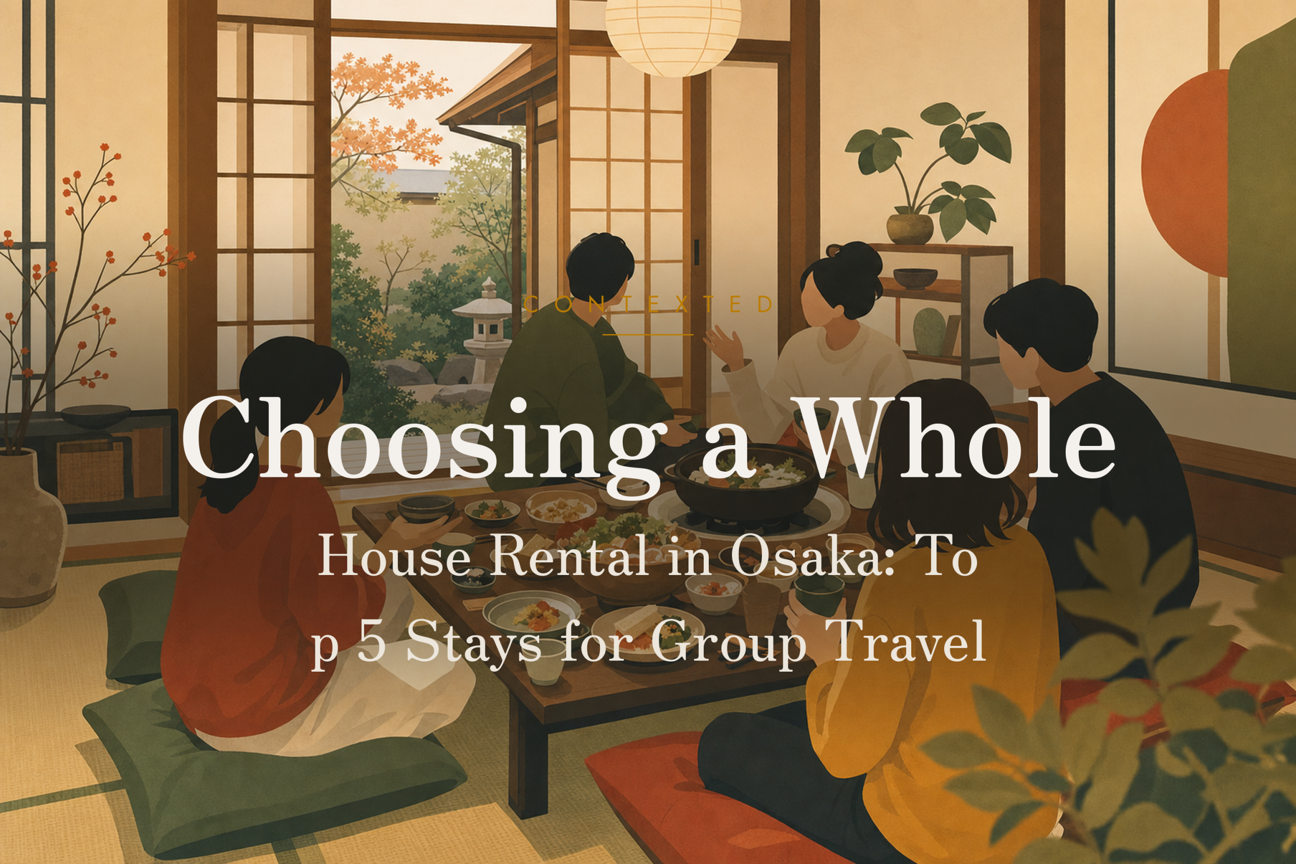 Choosing a Whole-House Rental in Osaka: Top 5 Stays for Group Travel