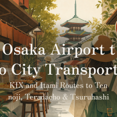 Osaka Airport to City Transport: KIX and Itami Routes to Tennoji, Teradacho & Tsuruhashi アイキャッチ