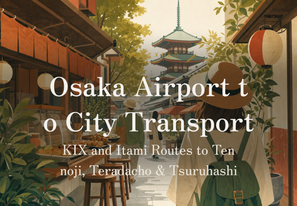Osaka Airport to City Transport: KIX and Itami Routes to Tennoji, Teradacho & Tsuruhashi アイキャッチ
