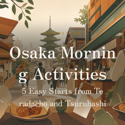 Osaka Morning Activities: 5 Easy Starts from Teradacho and Tsuruhashi アイキャッチ