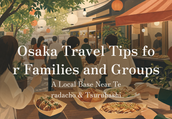 Osaka Travel Tips for Families and Groups: A Local Base Near Teradacho & Tsuruhashi アイキャッチ