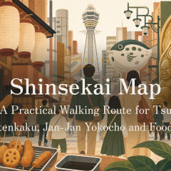 Shinsekai Map: A Practical Walking Route for Tsutenkaku, Jan-Jan Yokocho and Food アイキャッチ