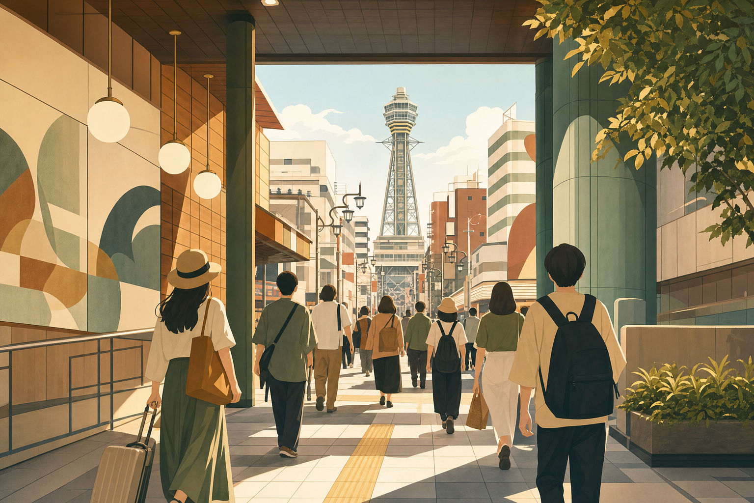 Shinsekai Map: A Practical Walking Route for Tsutenkaku, Jan-Jan Yokocho and Food のイメージ 1