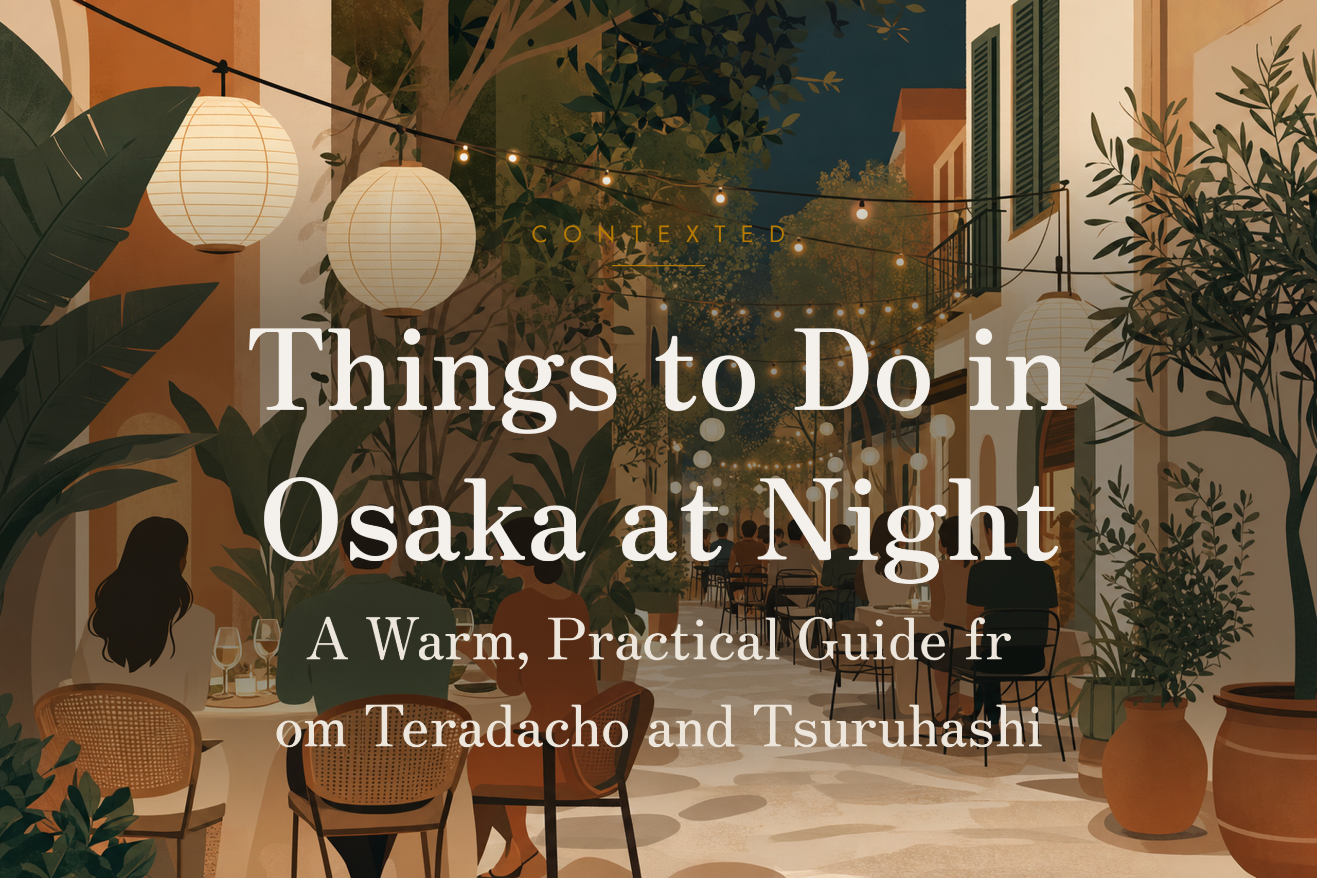 Things to Do in Osaka at Night: A Warm, Practical Guide from Teradacho and Tsuruhashi アイキャッチ