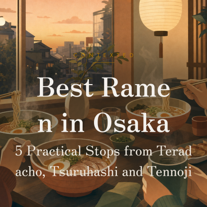 Best Ramen in Osaka: 5 Practical Stops from Teradacho, Tsuruhashi and Tennoji アイキャッチ