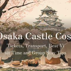 Osaka Castle Cost: Tickets, Transport, Best Visit Time and Group Stay Tips アイキャッチ