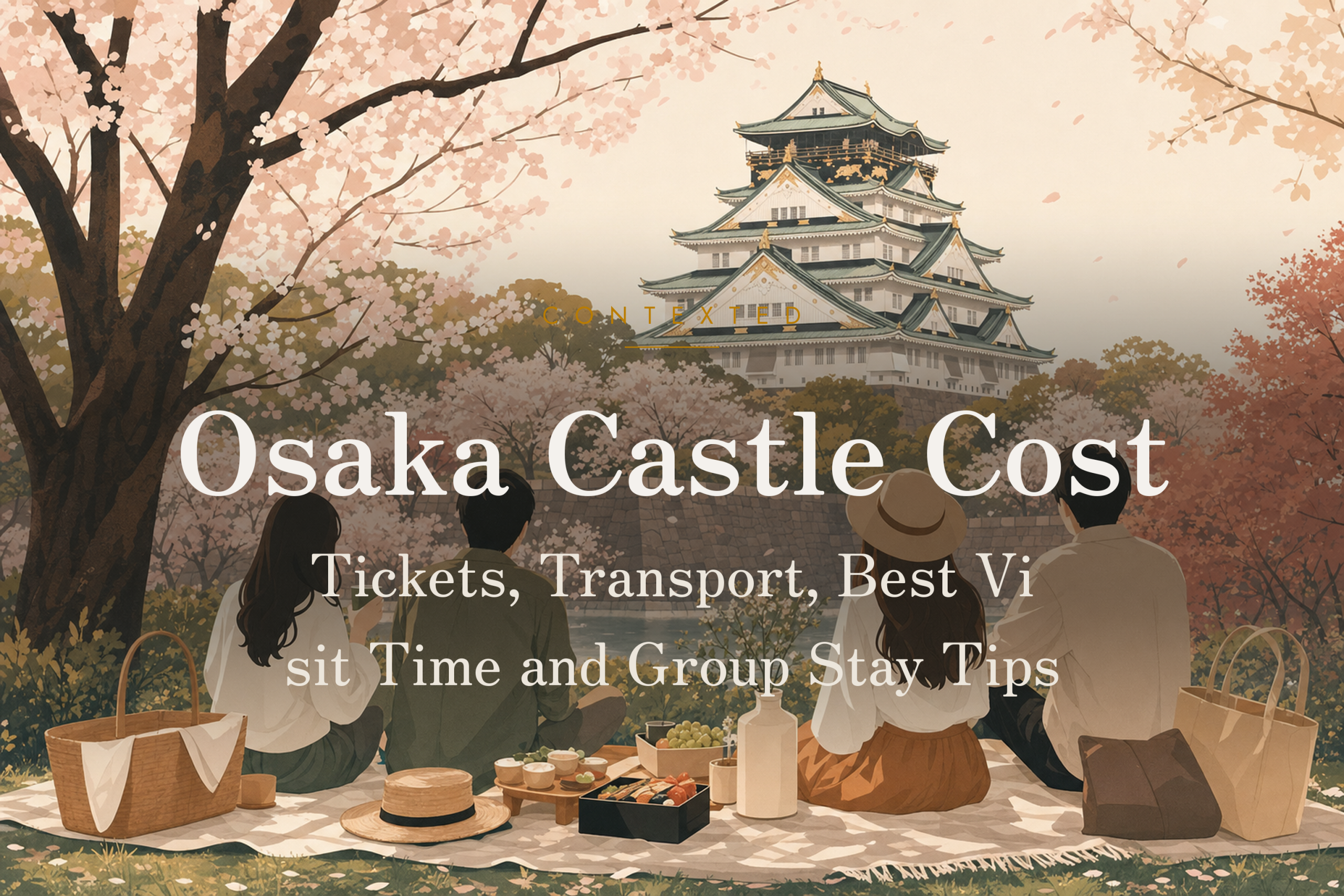 Osaka Castle Cost: Tickets, Transport, Best Visit Time and Group Stay Tips アイキャッチ