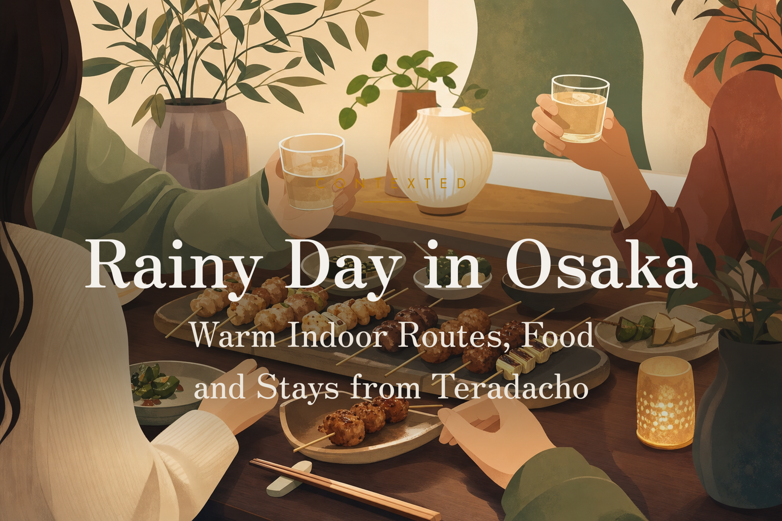 Rainy Day in Osaka: Warm Indoor Routes, Food and Stays from Teradacho アイキャッチ