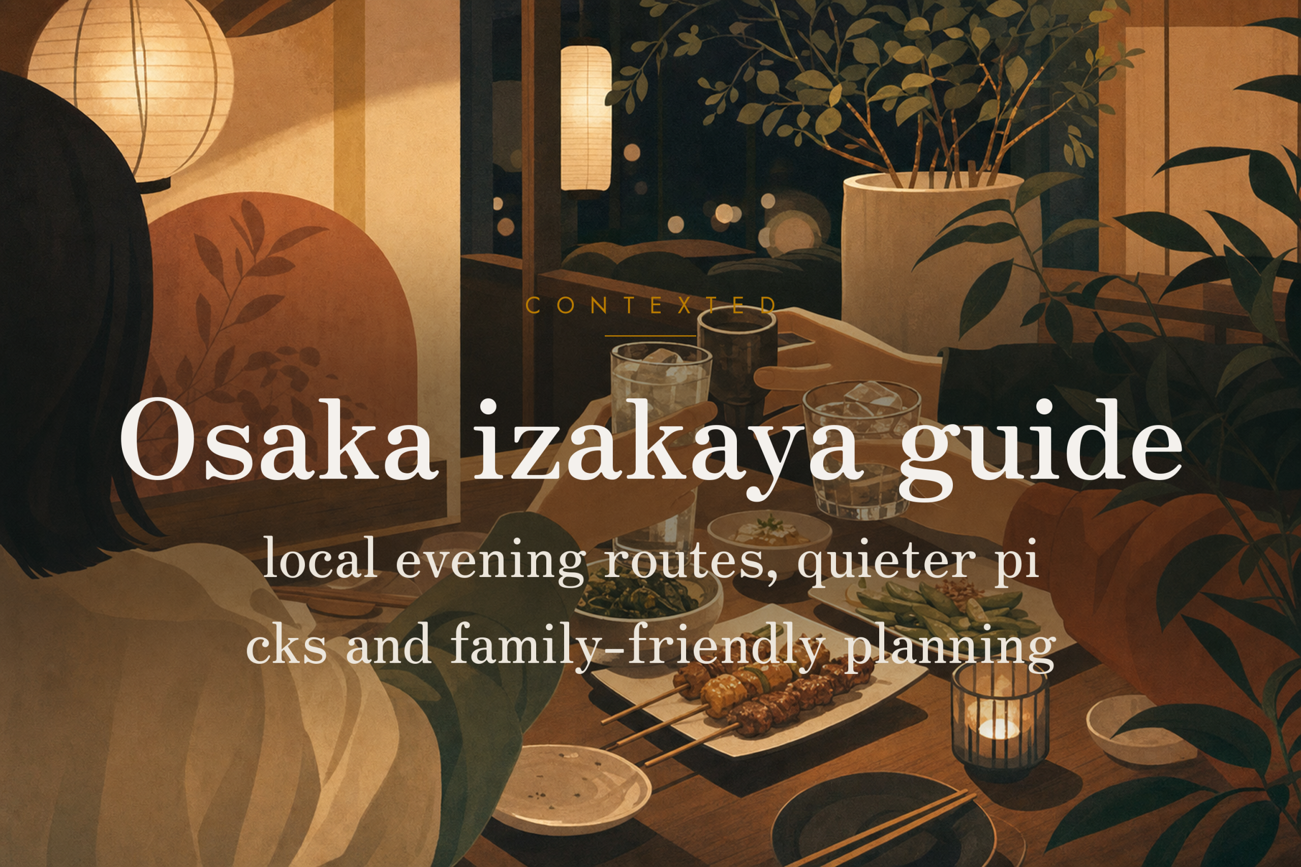 Osaka izakaya guide: local evening routes, quieter picks and family-friendly planning アイキャッチ