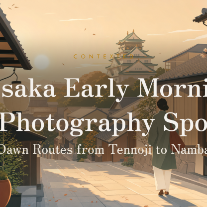 Osaka Early Morning Photography Spots: Dawn Routes from Tennoji to Namba アイキャッチ