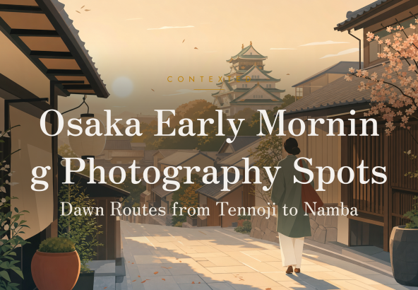 Osaka Early Morning Photography Spots: Dawn Routes from Tennoji to Namba アイキャッチ