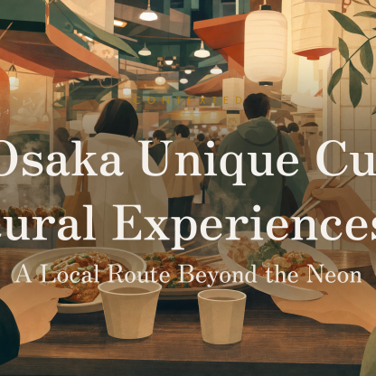 Osaka Unique Cultural Experiences: A Local Route Beyond the Neon アイキャッチ