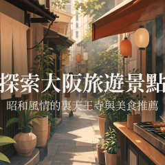探索大阪旅遊景點：昭和風情的裏天王寺與美食推薦