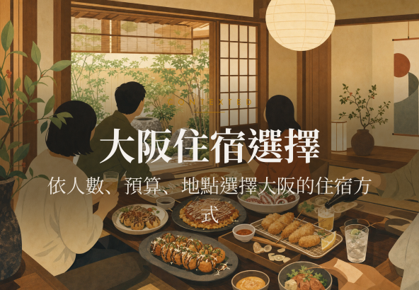 大阪住宿選擇｜依人數、預算、地點選擇大阪的住宿方式