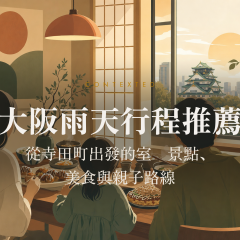 大阪雨天行程推薦：從寺田町出發的室內景點、美食與親子路線 アイキャッチ