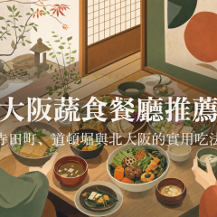 大阪蔬食餐廳推薦：寺田町、道頓堀與北大阪的實用吃法 アイキャッチ