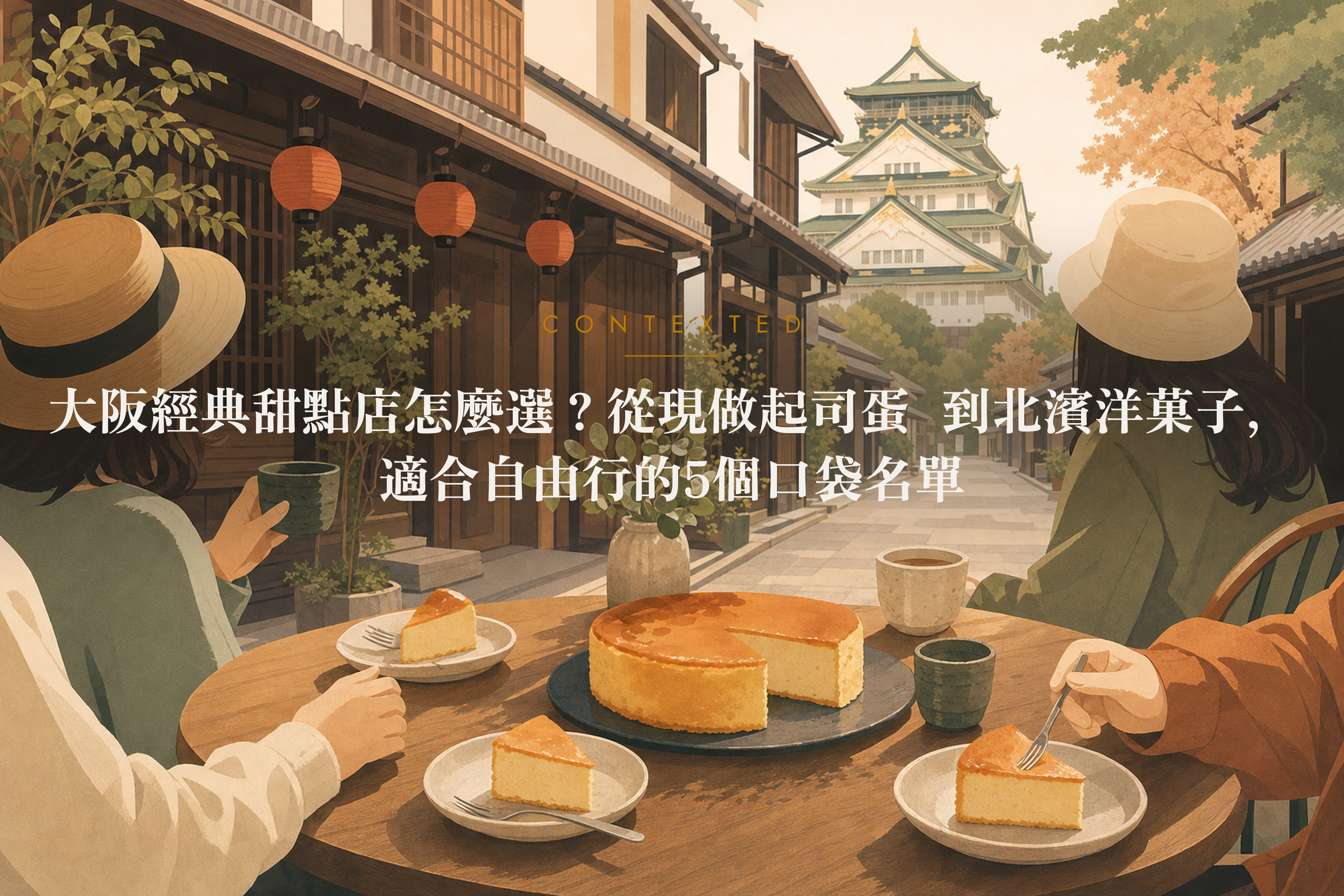 大阪經典甜點店怎麼選？從現做起司蛋糕到北濱洋菓子，適合自由行的5個口袋名單 アイキャッチ