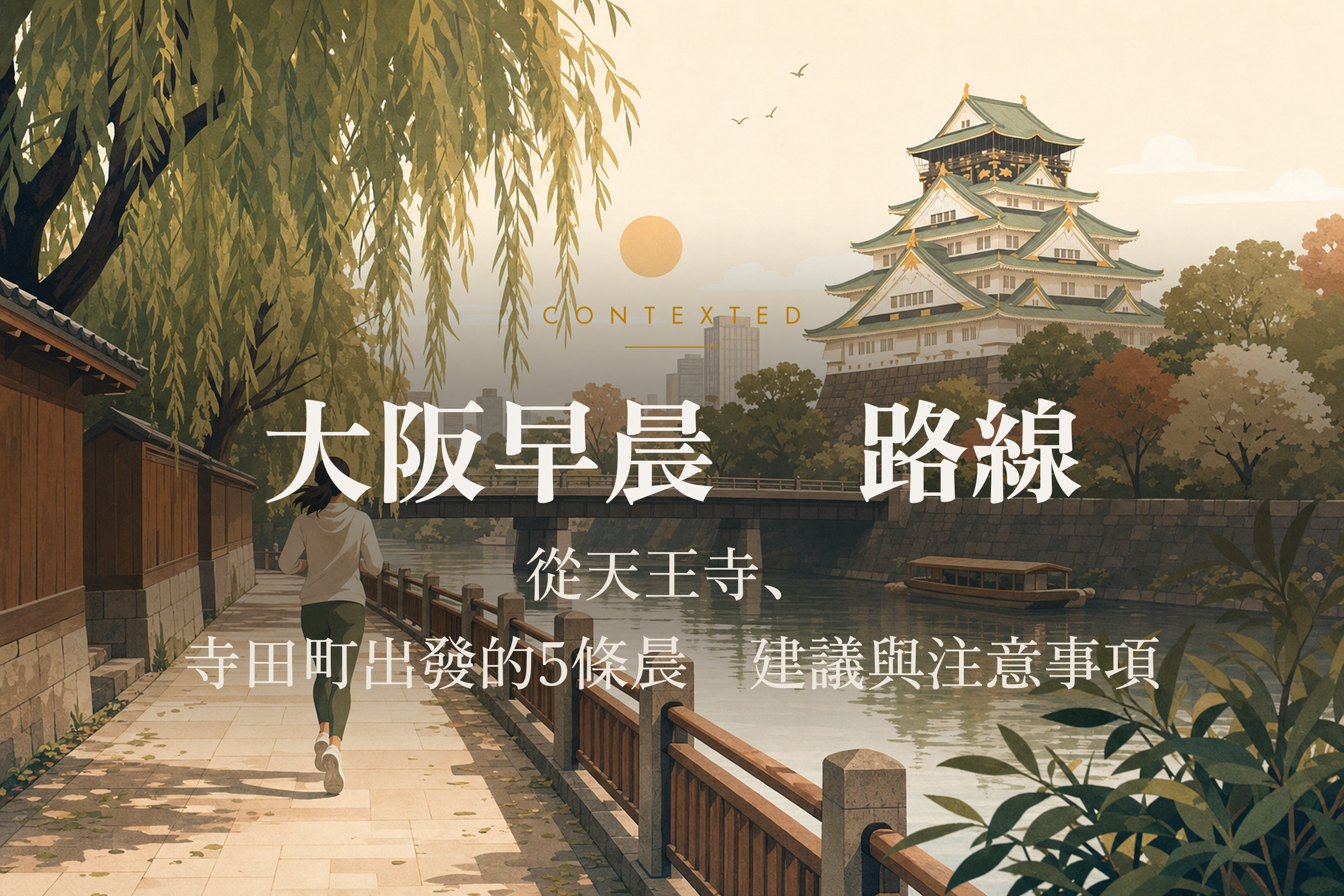 大阪早晨跑步路線：從天王寺、寺田町出發的5條晨跑建議與注意事項 アイキャッチ