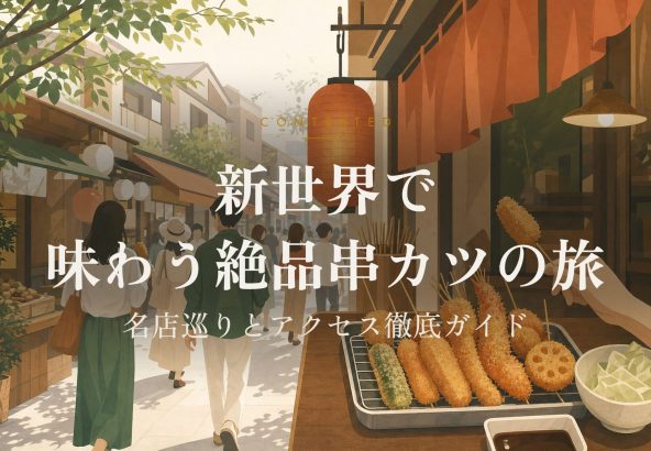 新世界で味わう絶品串カツの旅｜名店巡りとアクセス徹底ガイド アイキャッチ