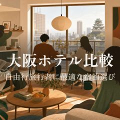 大阪ホテル比較：自由行旅行者に最適な宿泊選び