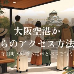 大阪空港からのアクセス方法｜寺田町・鶴橋へ電車とバスで行く アイキャッチ