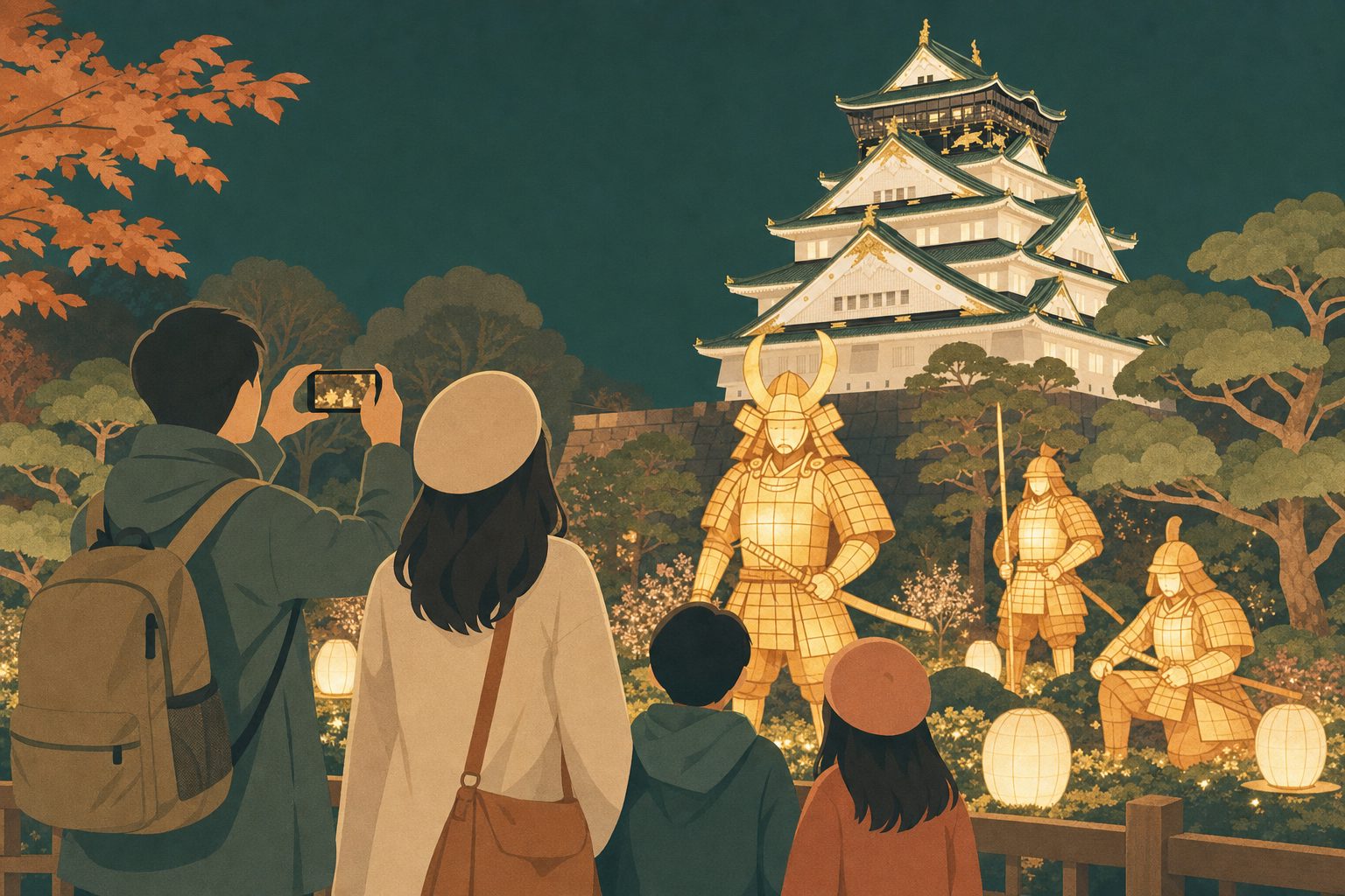 大阪冬イルミネーションツアー｜寺田町発、家族・グループの回り方 のイメージ 1