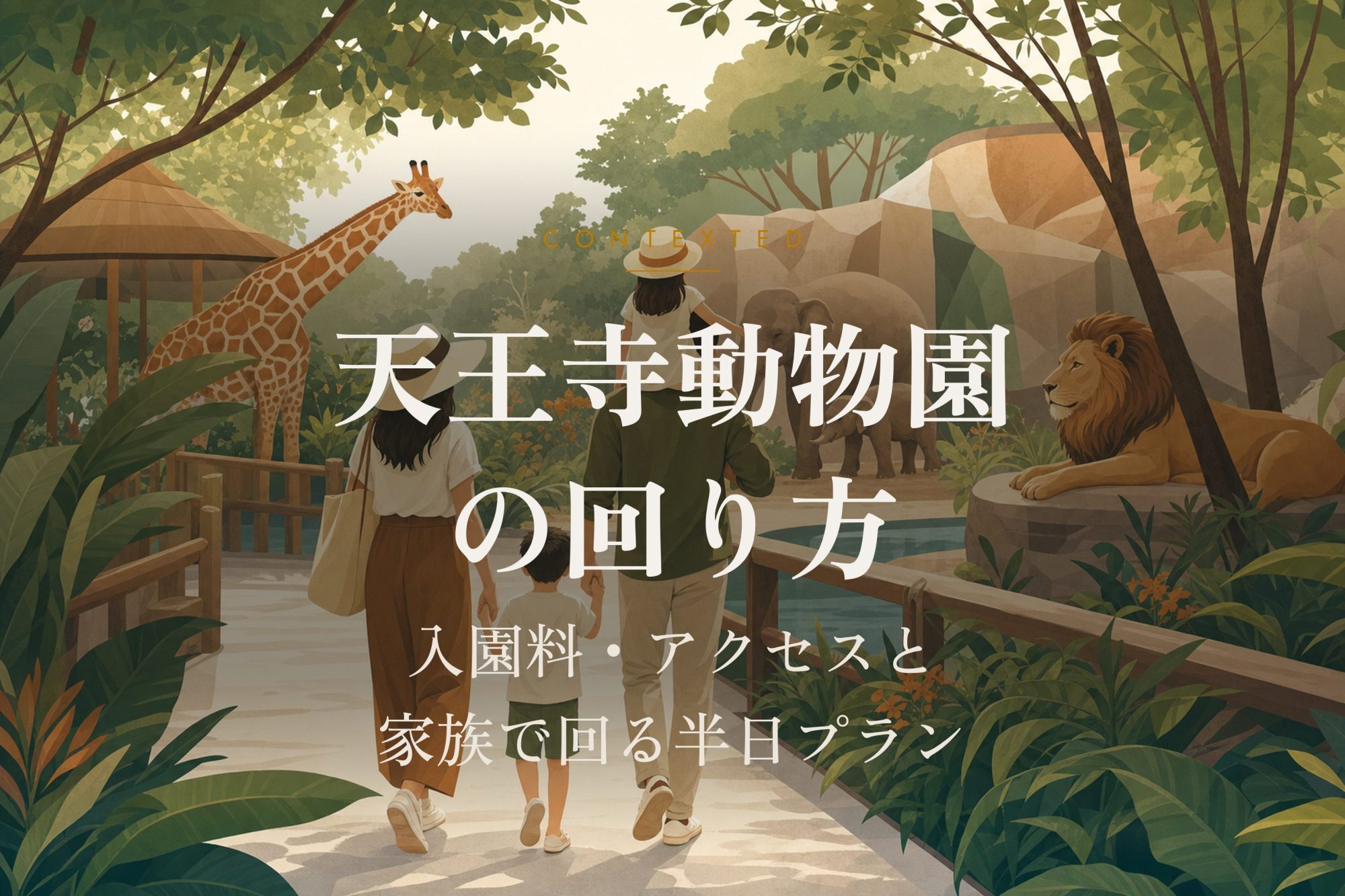 天王寺動物園の回り方｜入園料・アクセスと家族で回る半日プラン アイキャッチ