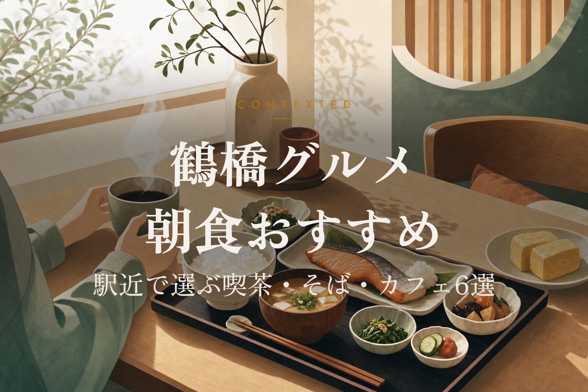 鶴橋グルメ朝食おすすめ｜駅近で選ぶ喫茶・そば・カフェ6選 アイキャッチ