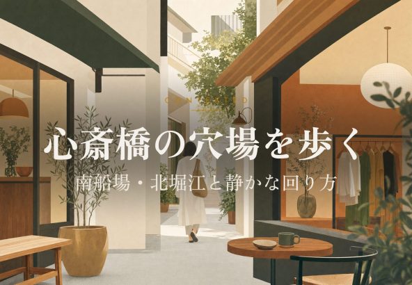 心斎橋の穴場を歩く｜南船場・北堀江と静かな回り方 アイキャッチ