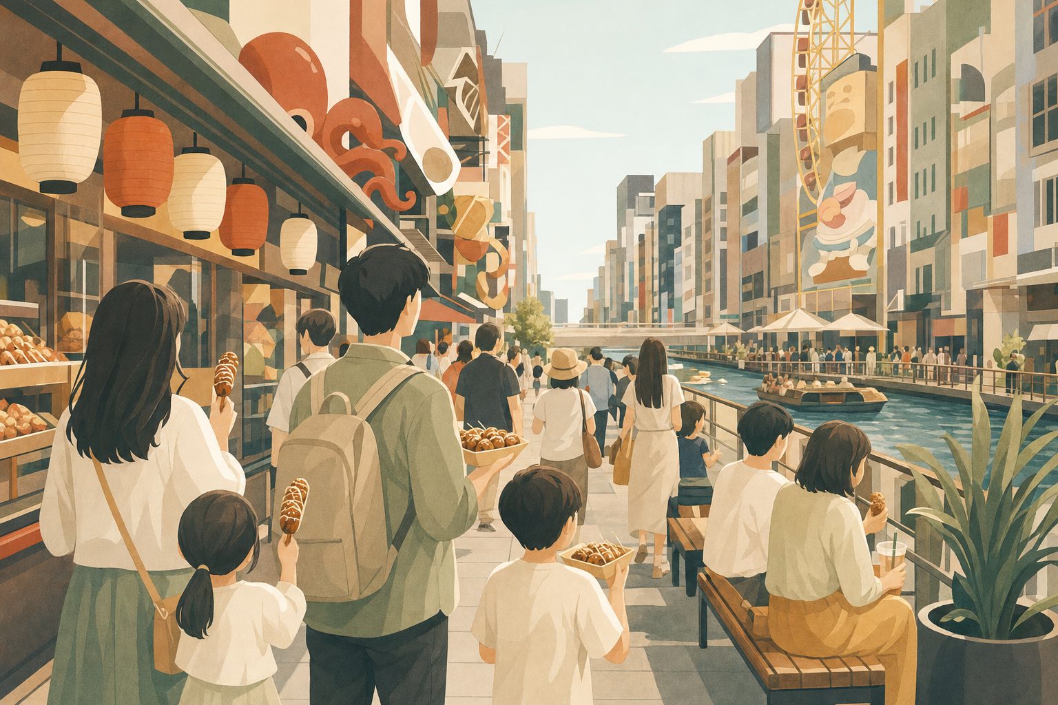 Dotonbori street foodを歩く大阪食べ歩き術｜時間帯・予算・宿 のイメージ 1