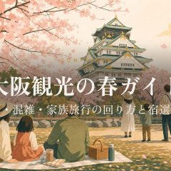 大阪観光の春ガイド｜桜・混雑・家族旅行の回り方と宿選び アイキャッチ