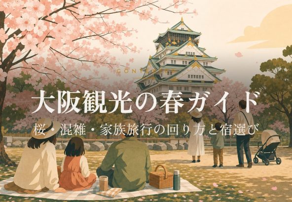大阪観光の春ガイド｜桜・混雑・家族旅行の回り方と宿選び アイキャッチ